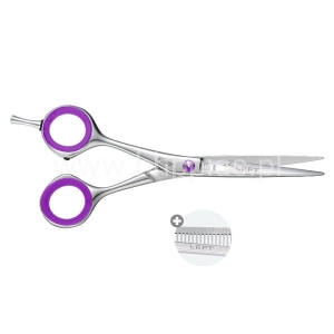 Zestaw Tondeo SPIDER SHINE Lila Classic Left Nożyczki 5,5 + Degażówki 5,5