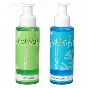 ItalWax zestaw 2x ŻEL przed i po depilacji