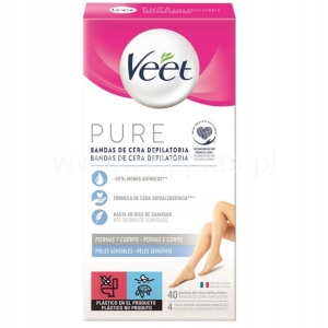 Veet PLASTRY do depilacji z woskiem CALE CIAŁO i nogi 40 szt
