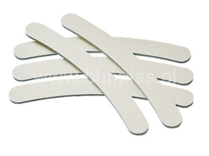 HURT PILNIK ZEBRA ŁÓDKA 100/180 PILNIK DO TIPSÓW BIAŁY 100 SZTUK