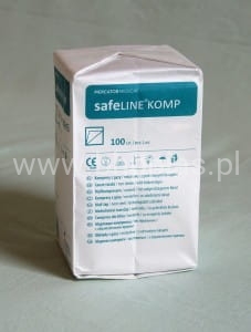 KOMPRESY GAZOWE NIEJAŁOWE 7,5x7,5 (7,5cmx7,5cmx100szt.) 13N, 8W  