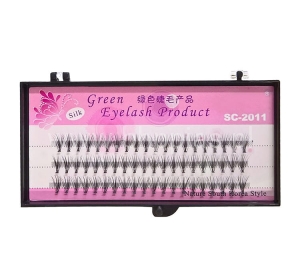 KĘPKI RZĘS JEDWABNE NATURALNE GĘSTE 60 SZTUK LELANI 10mm