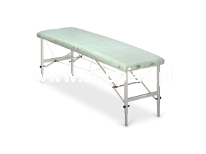 PRZEŚCIERADŁO JEDNORAZOWE WŁÓKNINOWE Z GUMKĄ (PRZÓD I TYŁ PRZEŚCIERADŁA) 80cmx210cm BIAŁE (10sztuk)