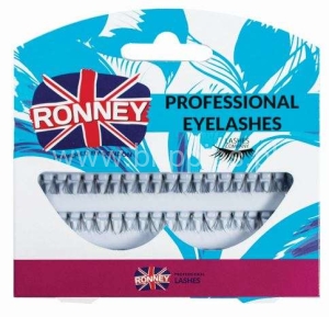 RONNEY PROFESSIONAL EYELASHES KĘPKI DO RZĘS PO 5 WŁOSÓW W KĘPCE BEZ WĘZEŁKA - 11mm 