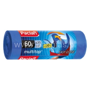MULTITOP WORKI NA ŚMIECI 60L 20szt+4 PACLAN