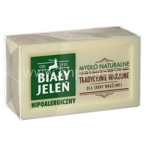 BIAŁY JELEŃ, HIPOALERGICZNE NATURALNE MYDŁO W KOSTCE, 150g