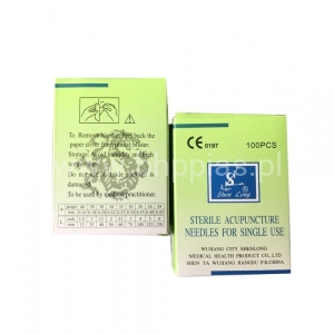 IGŁY SHEN LONG Z POSREBRZANYM UCHWYTEM I PROWADNICĄ 500szt. 0,3x60mm