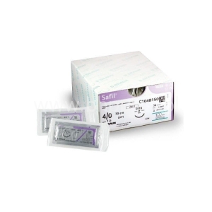 B.Braun Safil 2/0 nici chirurgiczne wchłanialne, fioletowe 36 saszetek