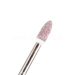 FREZ KAMIENNY OWALNY MAŁY RÓŻOWY NR 8