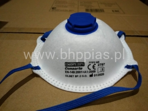 PÓŁMASKA PRZECIWPYŁOWA FFP2 Z ZAWORKIEM
