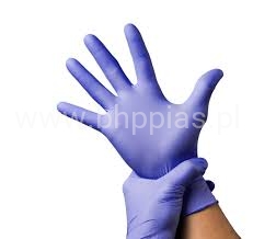 RĘKAWICE NITRYLOWE XL (100szt.) FIOLETOWE