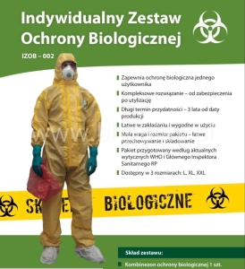 INDYWIDUALNY ZESTAW OCHRONY BIOLOGICZNEJ IZOB-002