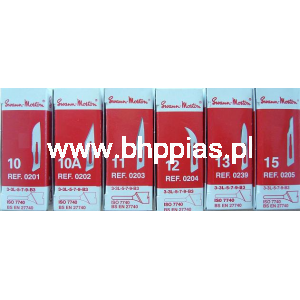 SWANN-MORTON NR 21 Ostrza chirurgiczne (a'100szt.)