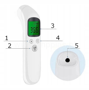 TERMOMETR BEZDOTYKOWY LEKARSKI NA PODCZERWIEŃ