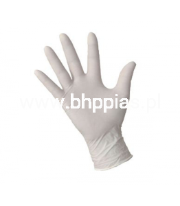 RĘKAWICE NITRYLOWE BIAŁE 100szt S