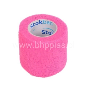 SAMOPRZYLEPNY BANDAŻ ELASTYCZNY 5cmx4,5m RÓŻOWY