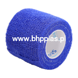 SAMOPRZYLEPNY BANDAŻ ELASTYCZNY 5cmx4,5m NIEBIESKI