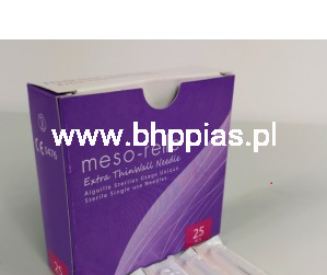IGŁY DO WYPEŁNIACZY MESO-RELLE 0,4x12 EXTRA THIN WALL szare (25 szt.)
