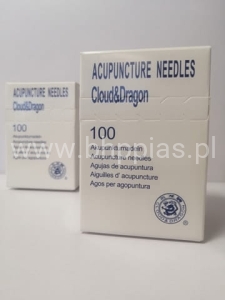 IGŁY DO AKUPUNKTURY Z PROWADNICĄ 0,25x25 CLOUD & DRAGON 
