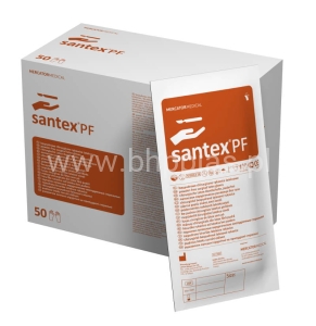 RĘKAWICE STERYLNE SANTEX PF 8 PUDROWANE