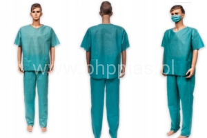 UBRANIE OPERACYJNE ZIELONE BLUZA + SPODNIE XXL 35g 1szt.