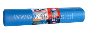 MOCNE WORKI LDPE NIEBIESKIE 60L 50SZTUK