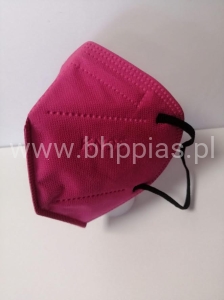 MASKA KN95 MASECZKA OCHRONNA NA TWARZ RÓŻOWA FFP2 