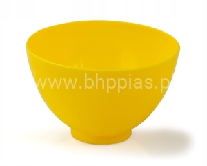 ŻÓŁTA MISECZKA MISKA SILIKONOWA DO MASEK I ALG
