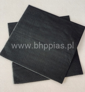 SERWETKI CZARNE 19,5x19,5cm 20szt.