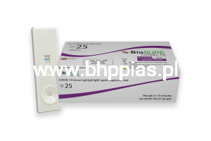 TEST DO DIAGNOSTYKI dCOVID-19 NA 3 RODZAJE PRZECIWCIAŁ: IgA, IgG, IgM