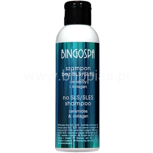 SZAMPON BEZ SLES/SLS CERAMIDY KOLAGEN BINGOSPA 200ml