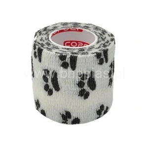 SAMOPRZYLEPNY BANDAŻ ELASTYCZNY 5cmx4,5m ŁAPKI BIAŁY 1szt.  