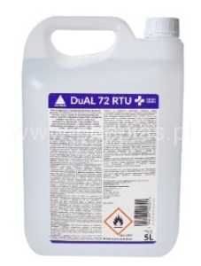 DUAL72RTU PŁYN DO DEZYNFEKCJI RĄK I POWIERZCHNI 5L DOST. GRATIS