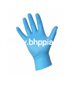 RĘKAWICZKI NITRYLOWE NIEBIESKIE M 100szt 