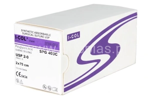 Nici chirurgiczne wchłanialne Péters Surgical 75 cm igła 40 mm