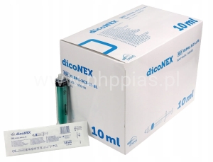 STRZYKAWKI 3 CZĘŚCIOWE LUER LOCK 10ML 100SZT ZARYS