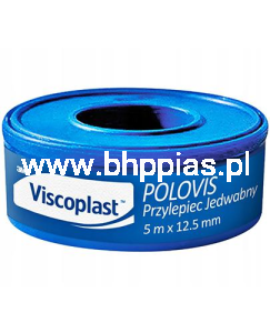 Viscoplast Polovis Przylepiec jedwabny 5 m x 12,5 mm - 1 szt.