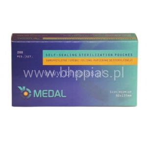 TOREBKI DO STERYLIZACJI SAMOPRZYLEPNE 135MMX250MM 200SZT