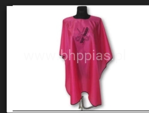 PELERYNA FRYZJERSKA DŁUGA NA ZATRZASK FUKSJA