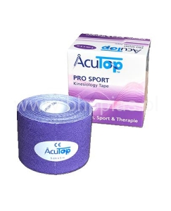 ACUTOP PRO SPORT - WZMOCNIONE KINESIOLOGY TAPE 5cmx5m FIOLETOWE