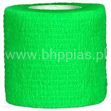 SAMOPRZYLEPNY BANDAŻ ELASTYCZNY 5cmx4,5m INTENSYWNY ZIELONY