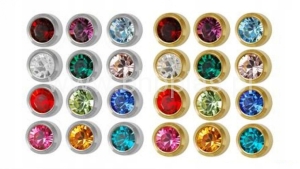 KOLCZYKI STUDEX 1 PARA MIX