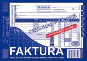DRUK FAKTURA VAT