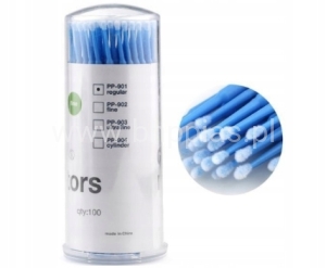 APLIKATORY BEZWŁÓKIENKOWE DO RZĘS REGULAR 100 SZT