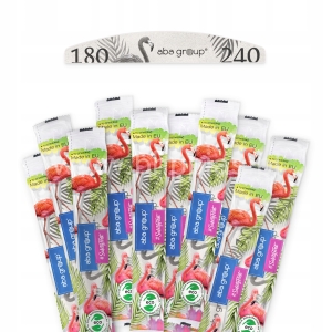 ZESTAW Pilniki Aba Group łódka 180/240 10 sztuk szare