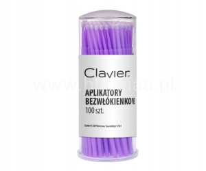 Aplikatory bezwłókienkowe do rzęs 1 mm 100 sztuk