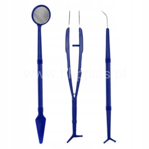 Zestaw stomatologiczny diagnostyczny 3-częściowy, jałowy 1szt. kompletny