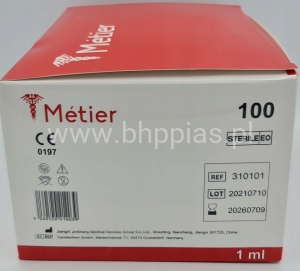 Strzykawka 1ml LUER LOCK op.100 szt Strzykawka 1ml LUERLOCK do MEZOTERAPI