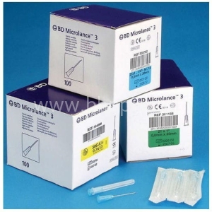 IGŁY INIEKCYJNE BD Microlance 3 (BECTON DICKINSON) 0,45 x 22mm / cena za op. 100 szt. 