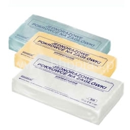 BIAŁE POKROWCE NA ZAGŁÓWEK UNITU STOMATOLOGICZNEGO op. 50szt.